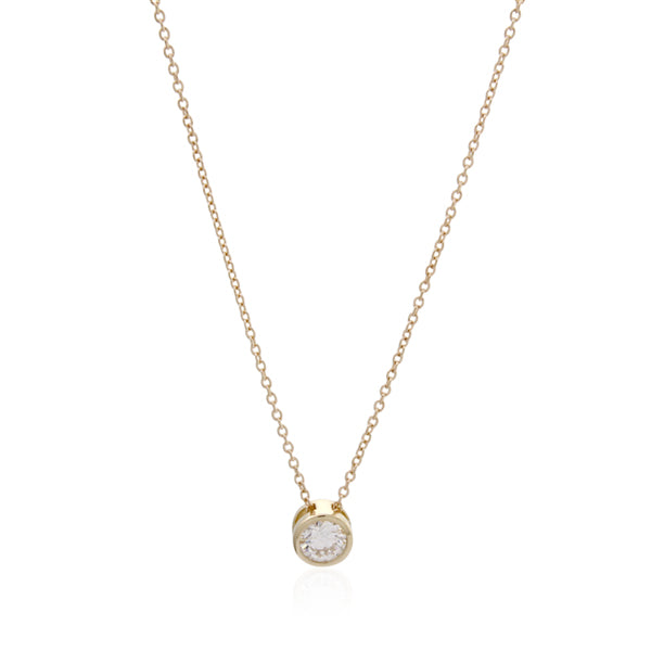 Lab-Grown Diamond Necklace 43cm - 9ct Yellow Gold
