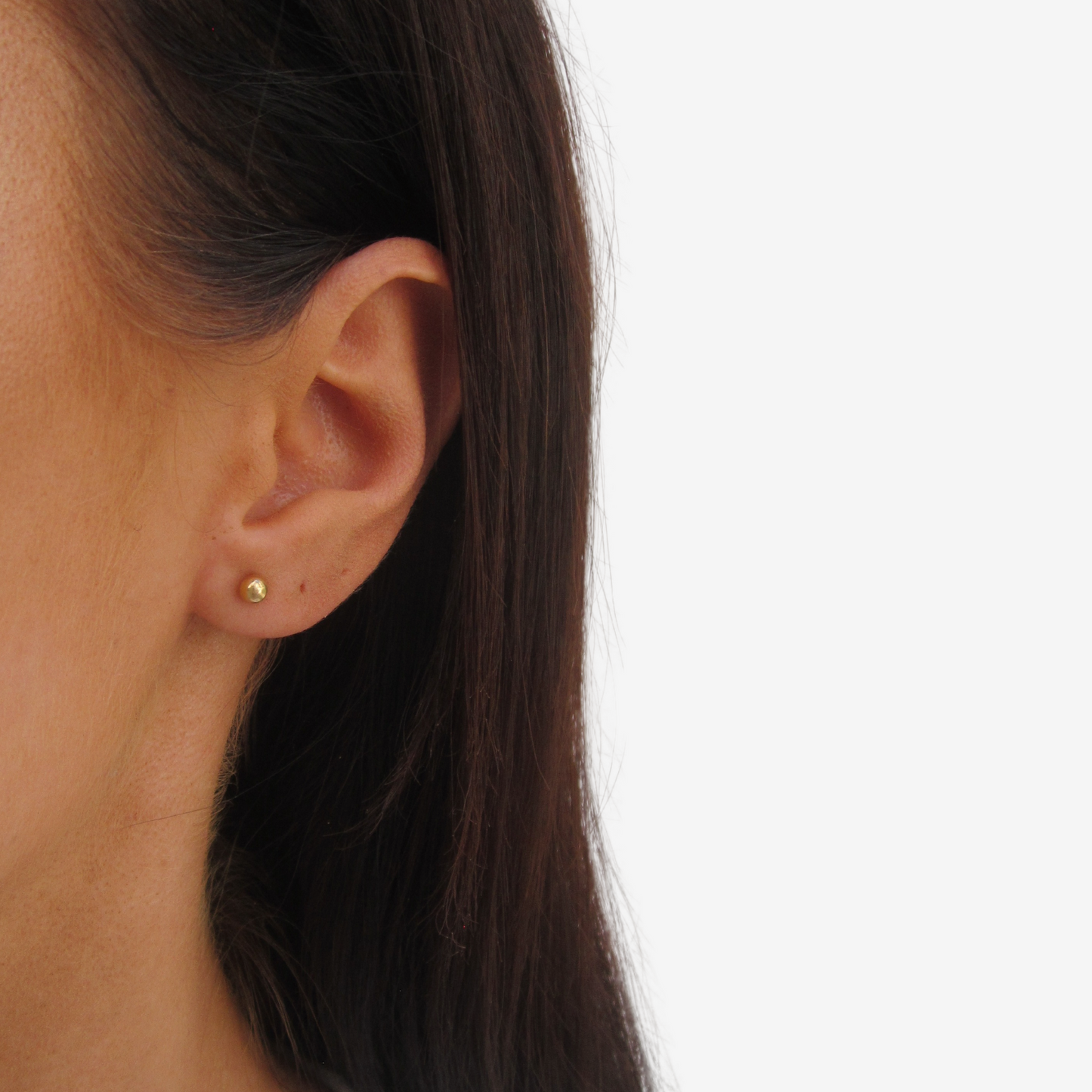 Sphere stud earring 3.5mm in 18k Yellow Gold