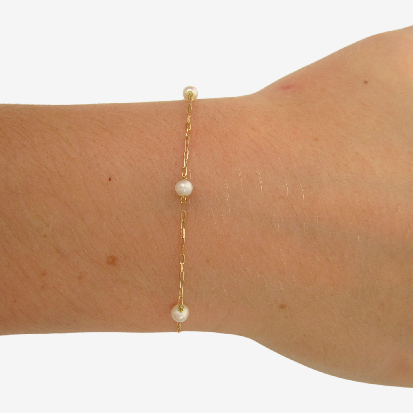 Pearl Bracelet Kids in 18k Yellow Gold
