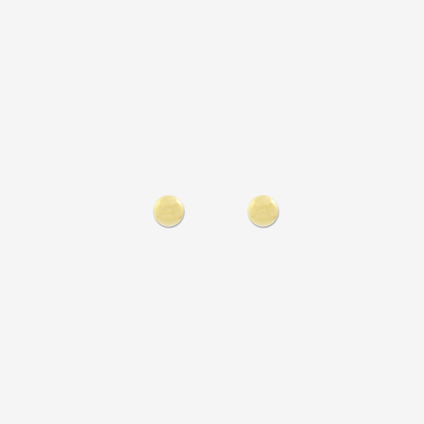 Sphere stud earring 9mm in 18k Yellow Gold