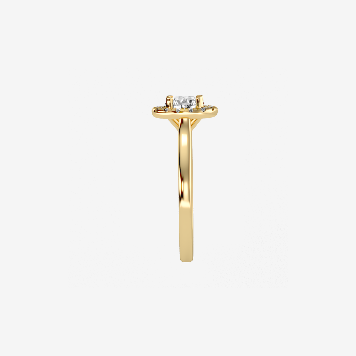 Radiant Ring in Solid 18k Gold