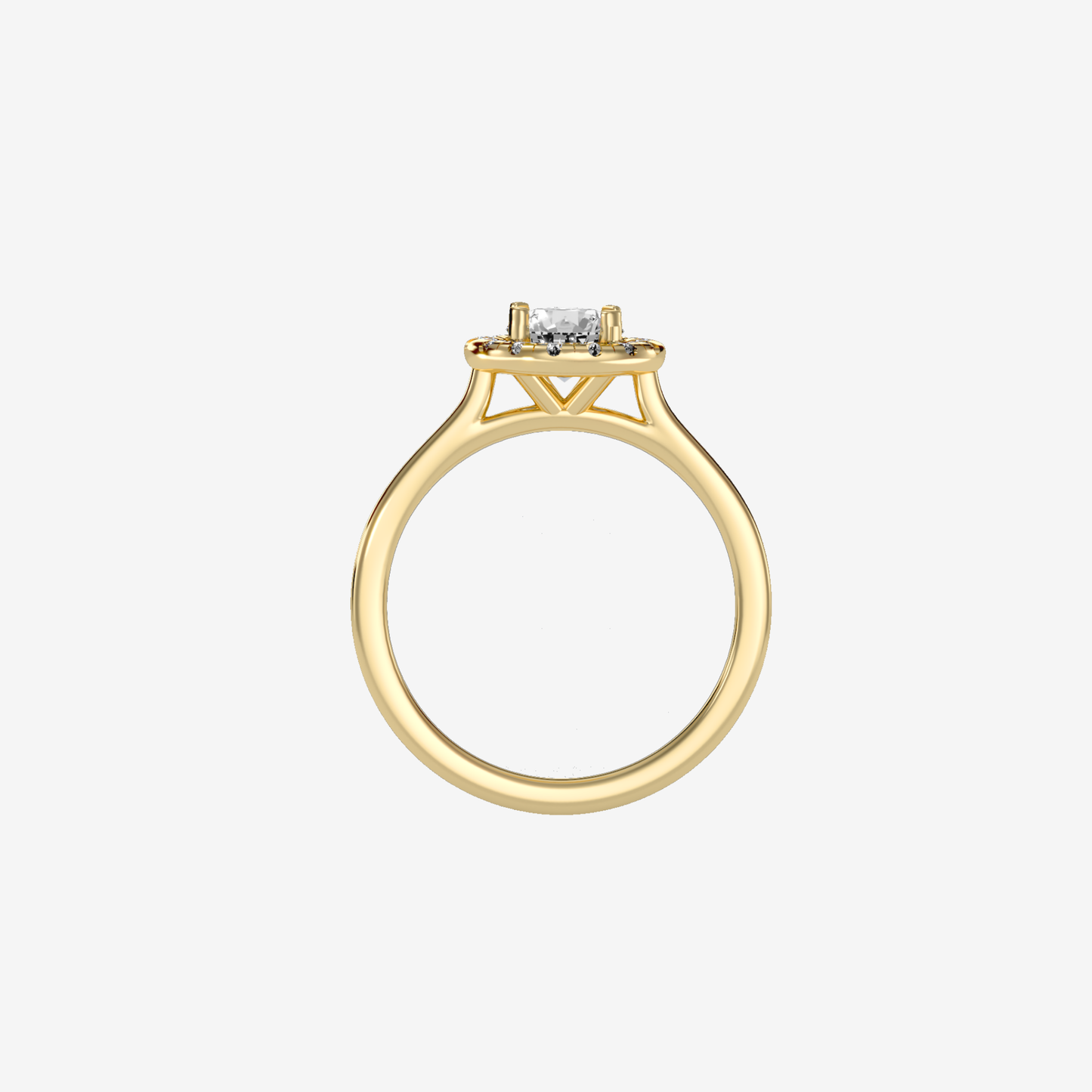 Radiant Ring in Solid 18k Gold