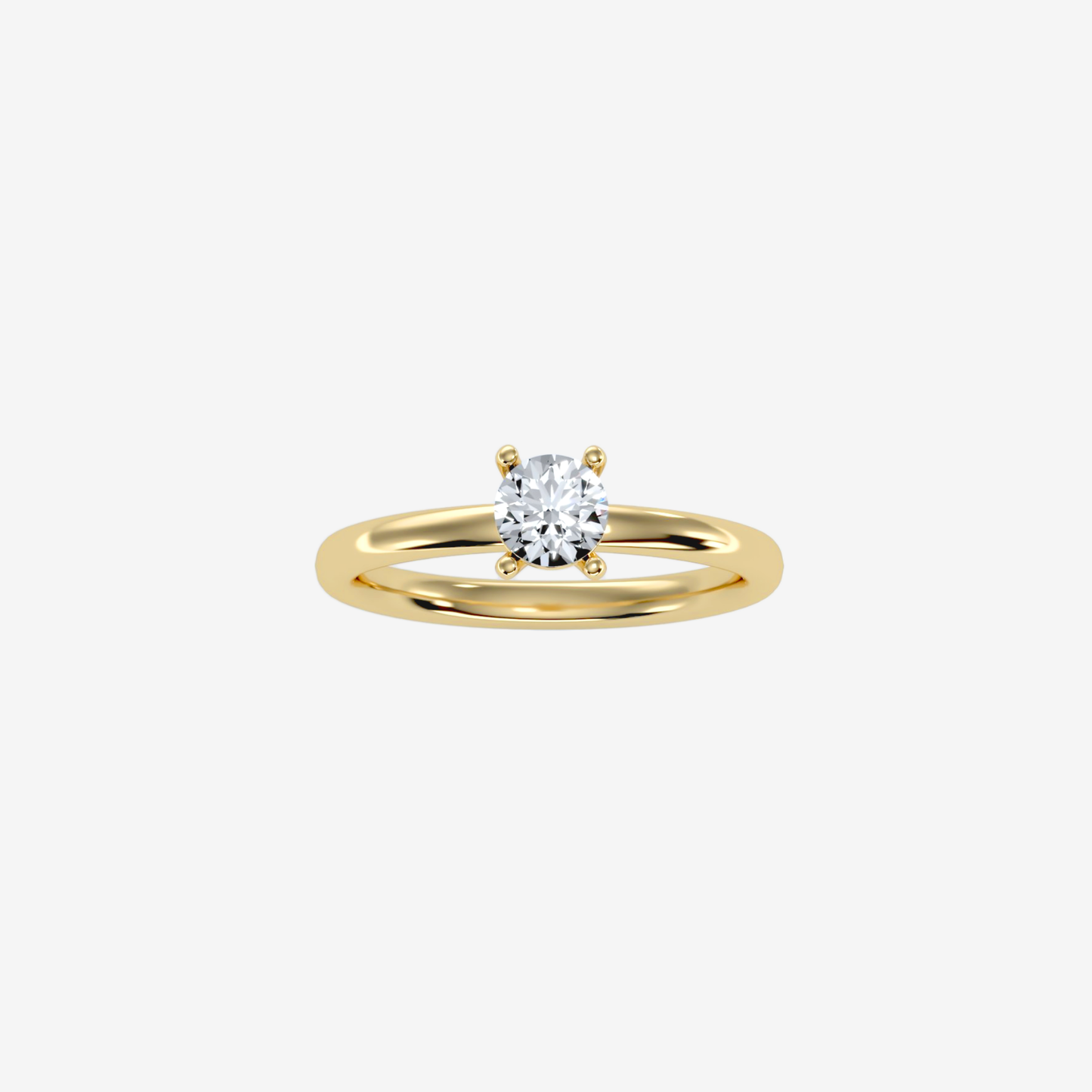 Lumia Ring with Diamond in Solid 18k Gold