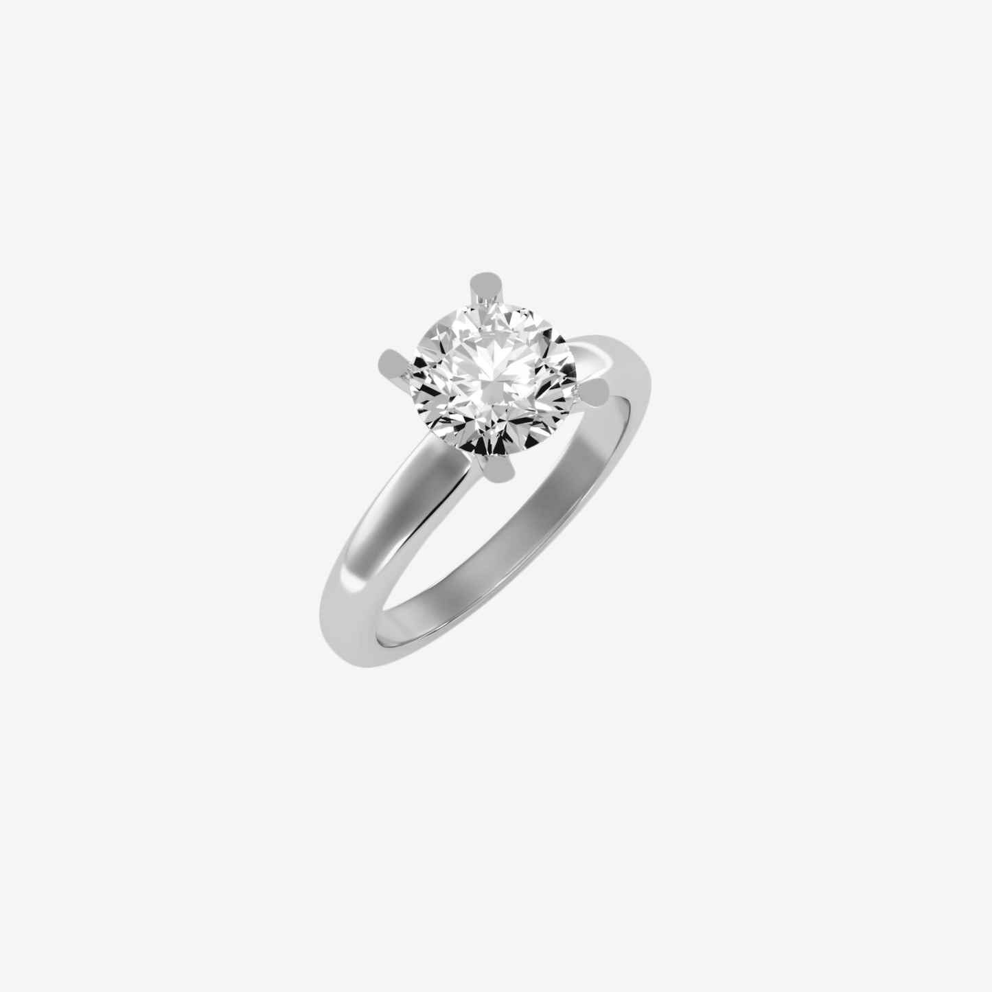 Elara Ring with Diamond in Solid 18k Gold