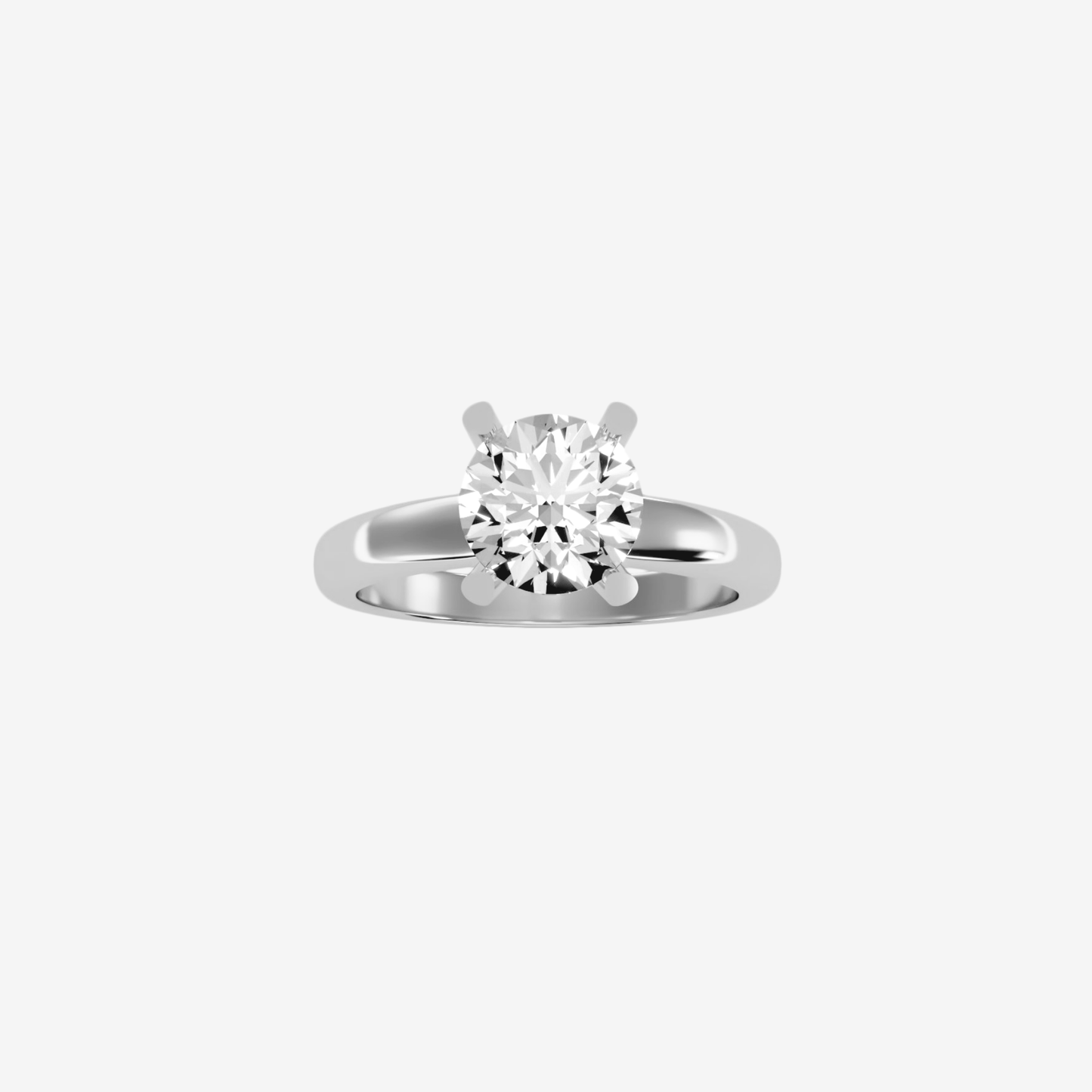 Elara Ring with Diamond in Solid 18k Gold