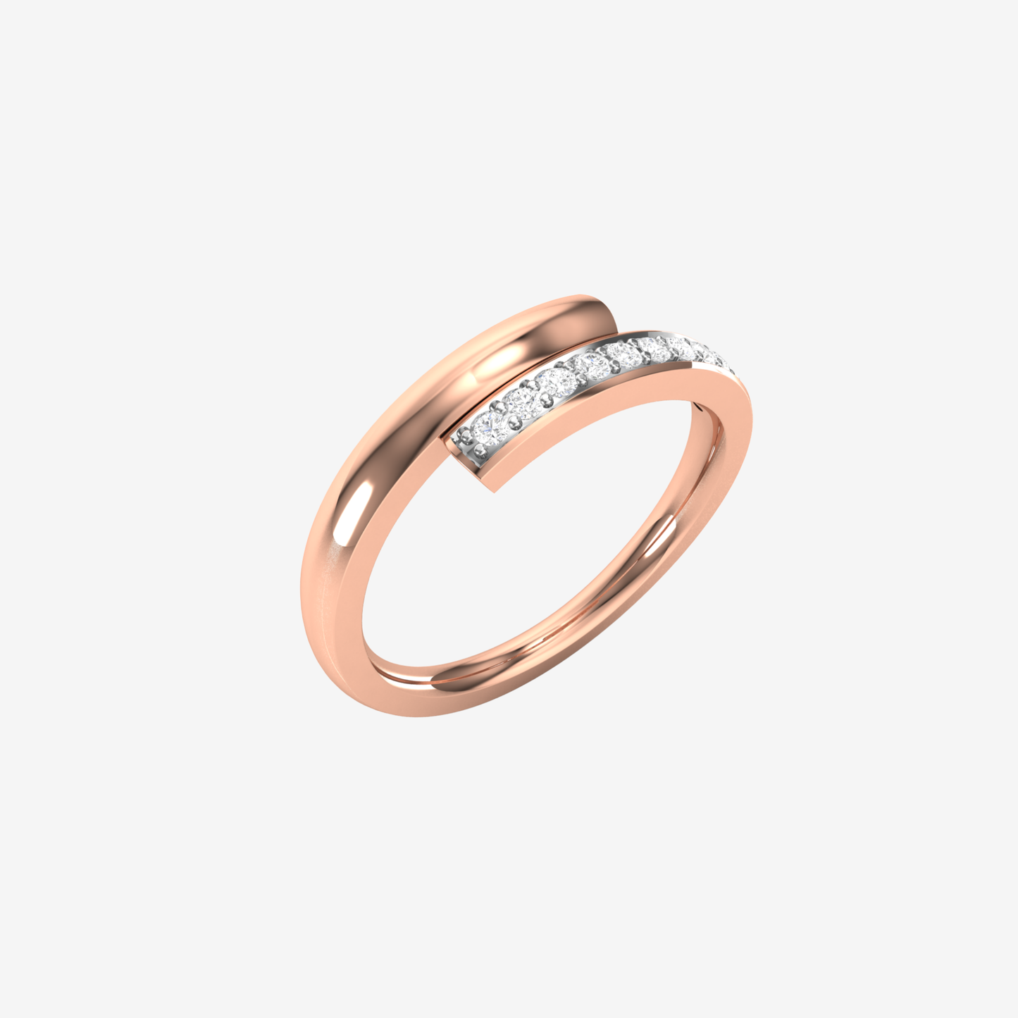 Circa Ring with Diamond in Solid 18k Gold