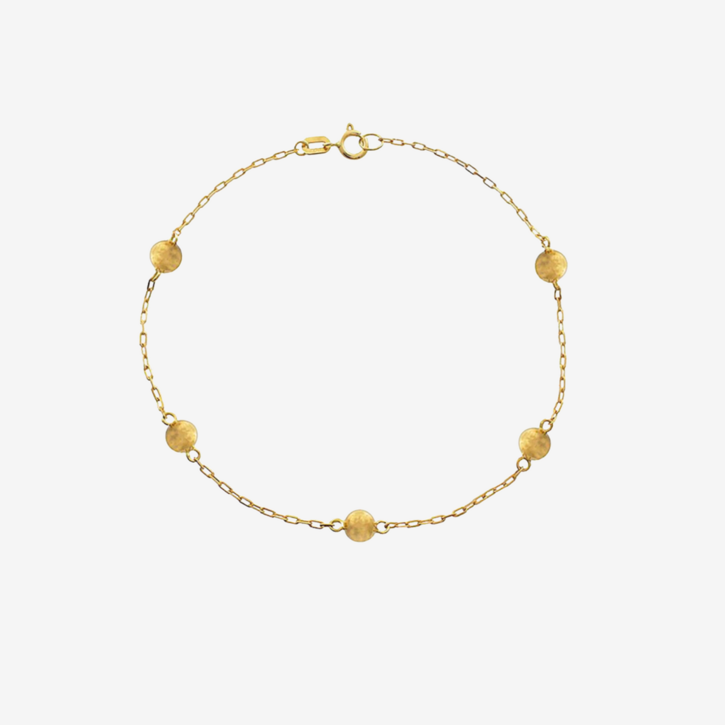 Bead Bracelet 6mm in 18k Yellow Gold