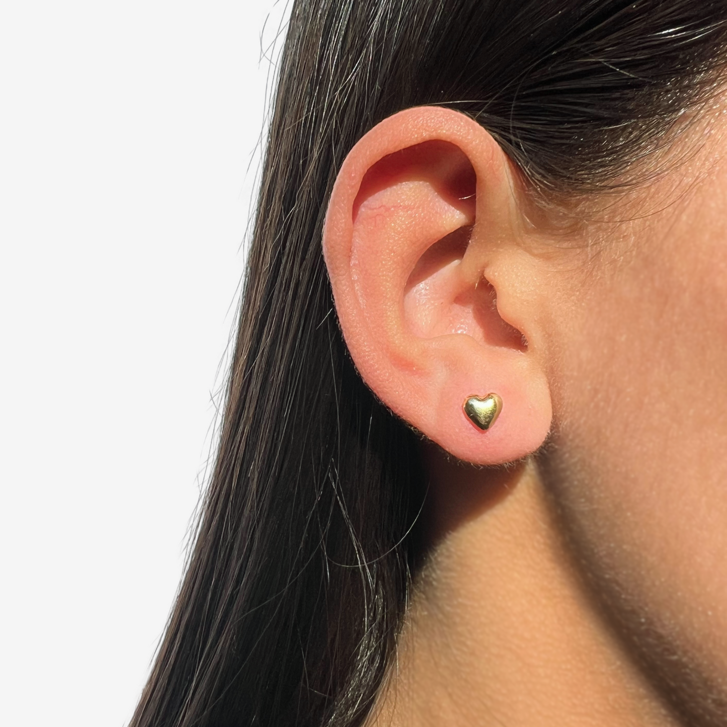 Heart Earring in 18k Yellow Gold