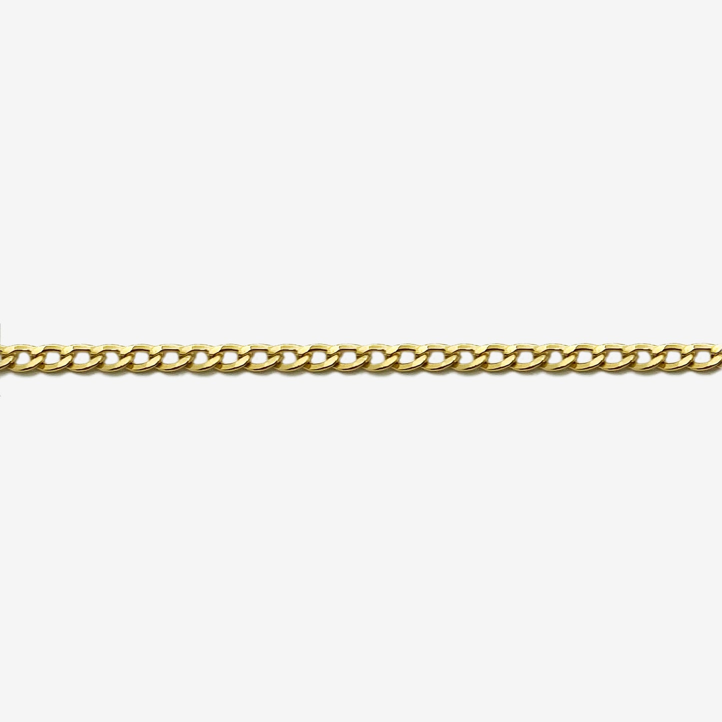 Curb Bracelet Chain 21cm in Solid 18k Yellow Gold