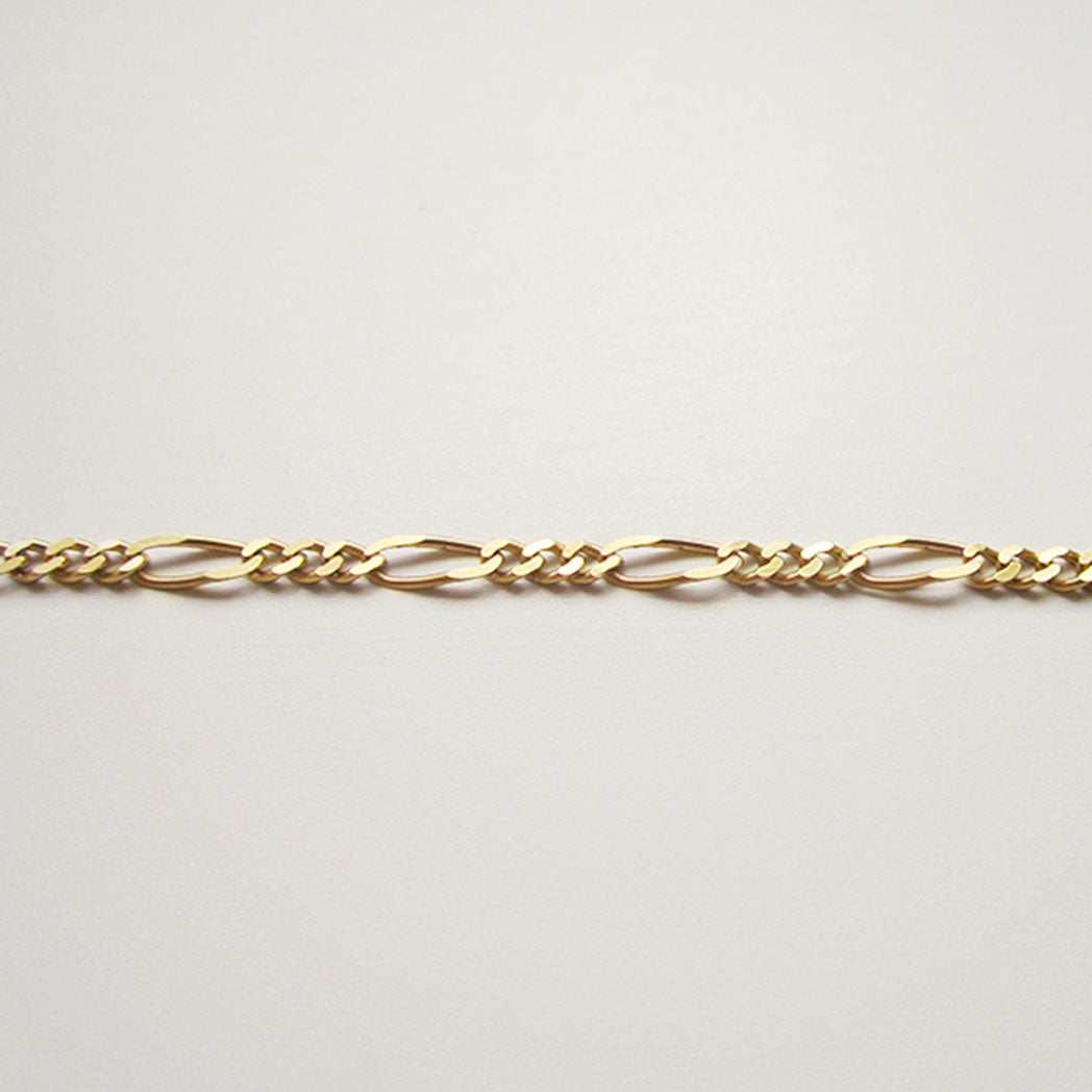 Figaro Chain 60cm in Solid 18k Yellow Gold