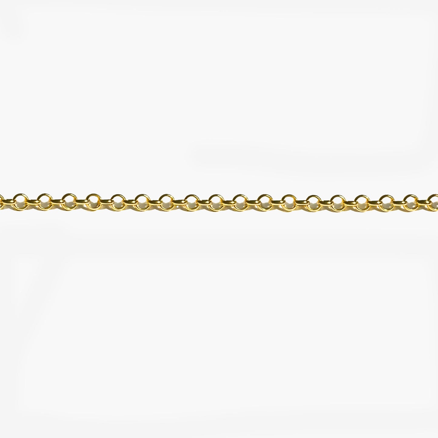 Hollow Bracelet Chain 19cm in Solid 18k Yellow Gold