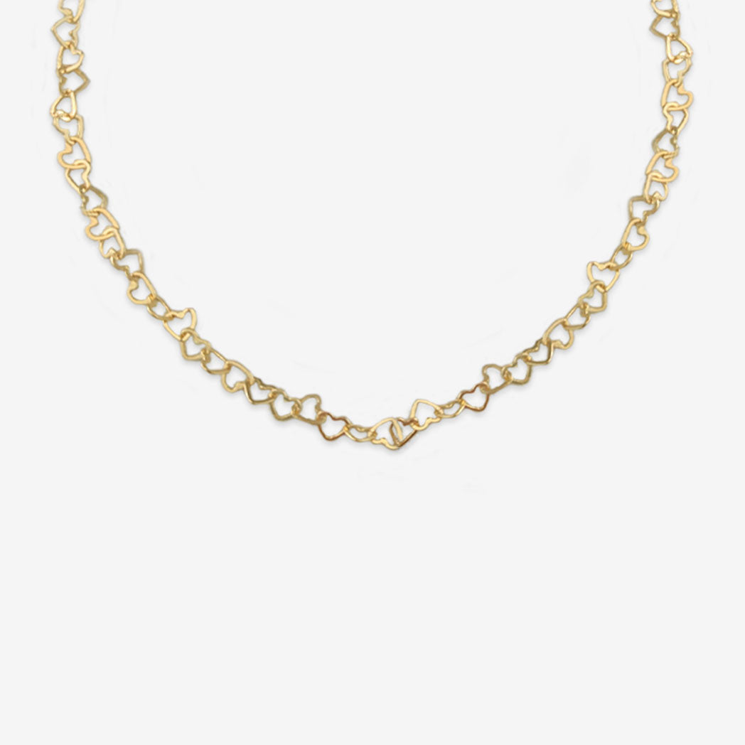 Love Chain 40cm in Solid 18k Yellow Gold