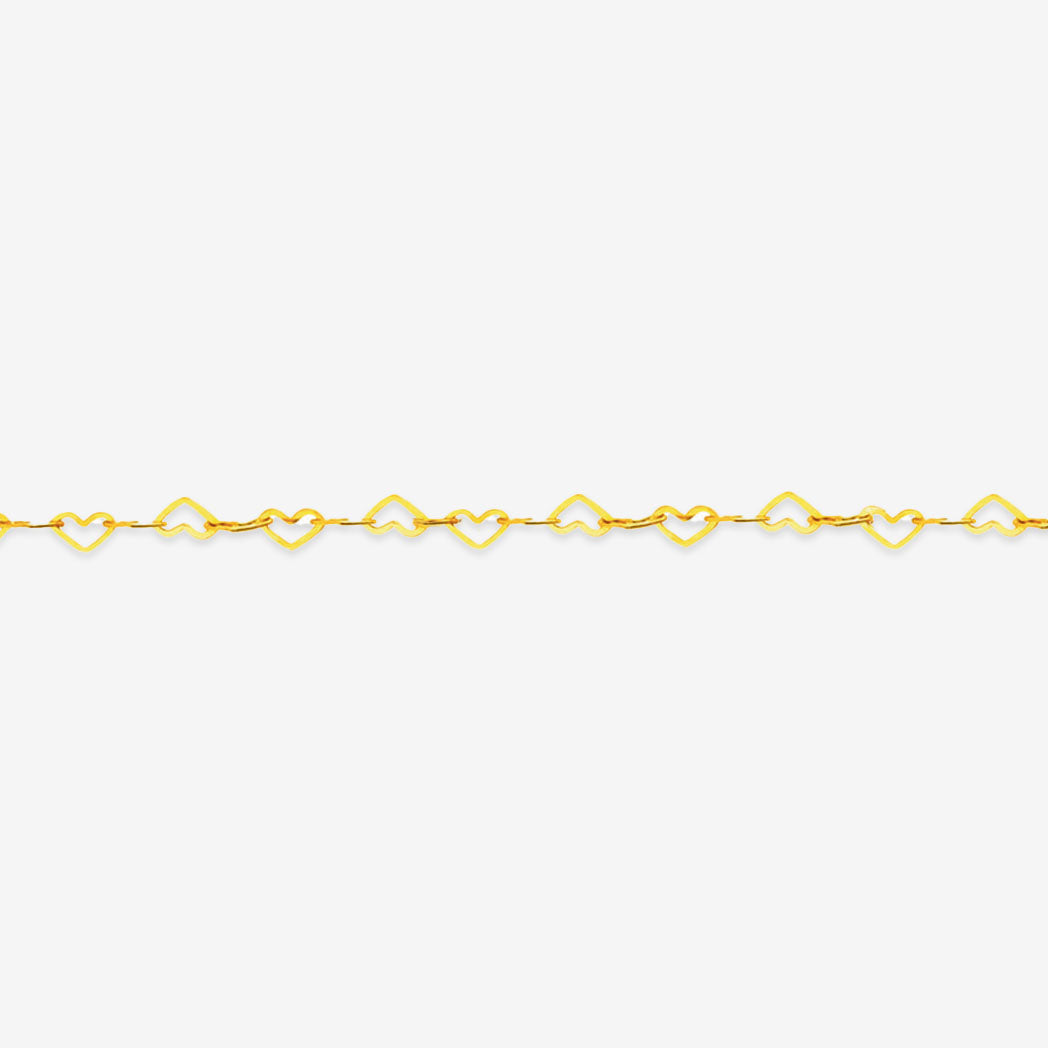 Love Chain 40cm in Solid 18k Yellow Gold