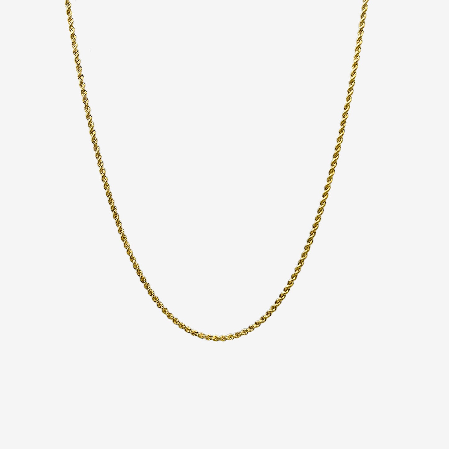 Rope Chain 45cm in Solid 18k Yellow Gold