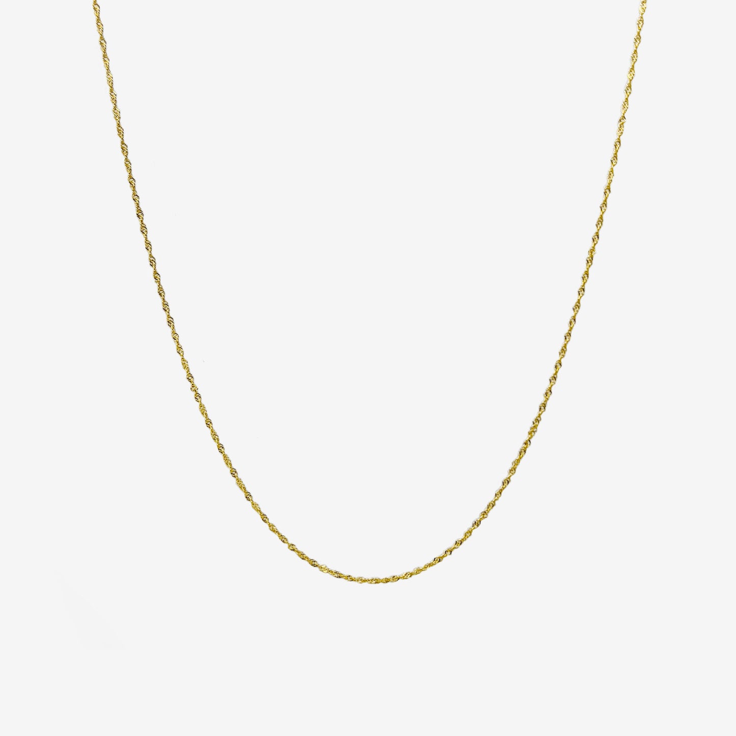 Singapore Chain 50cm in Solid 18k Yellow Gold