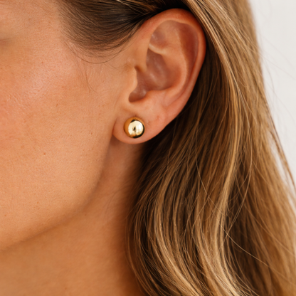 Pendiente Esfera Oro Amarillo 18kt 10mm