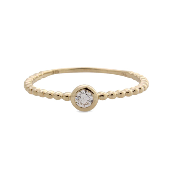 Lab - Grown Diamond Full Cut Ring - 9ct Yellow Gold