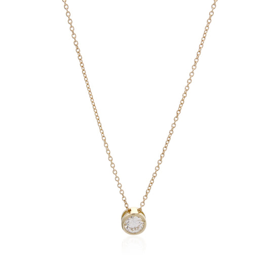 Lab-Grown Diamond Necklace 43cm - 9ct Yellow Gold