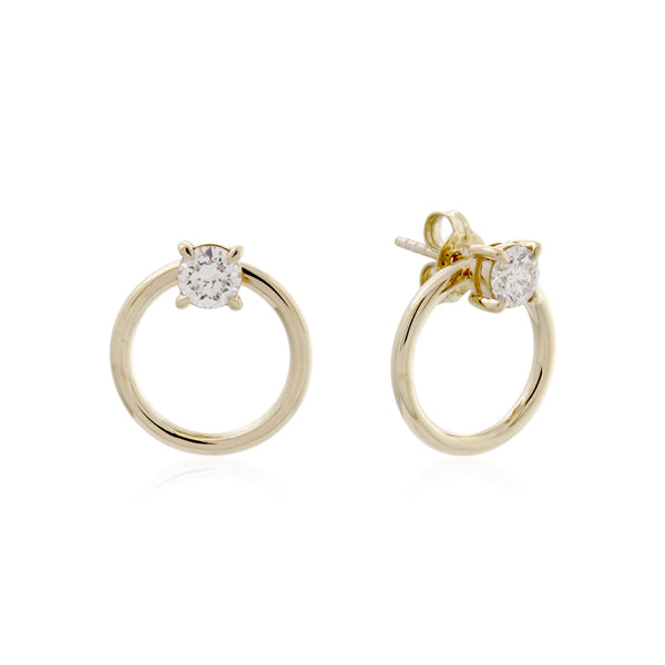 Lab-Grown Diamond Statement Earrings - 9ct Yellow Gold