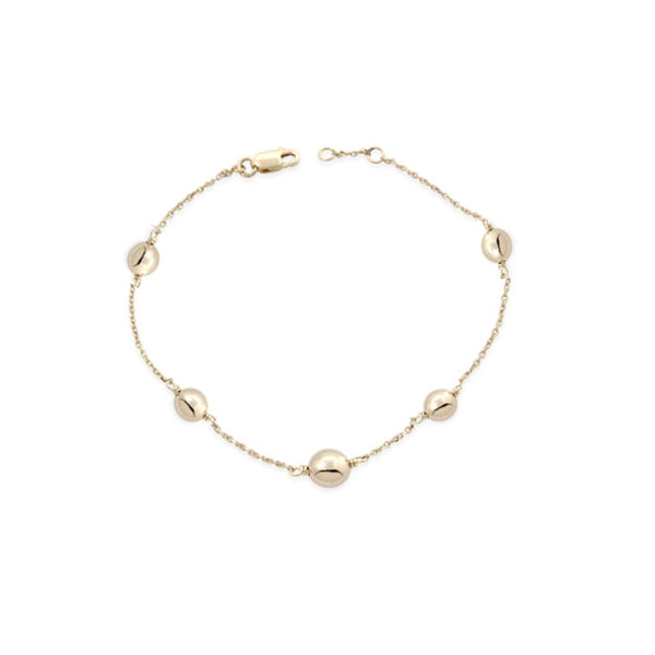 Solid 9ct Yellow Gold Bracelet - 19cm