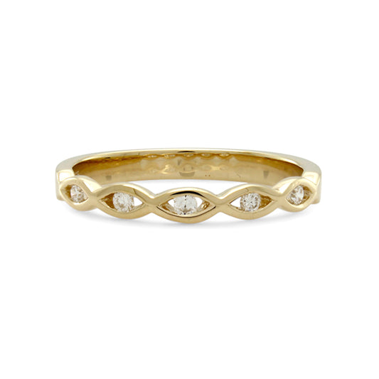 Lab - Grown Diamond Full Cut Ring - 9ct Yellow Gold