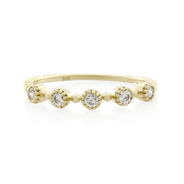 Lab - Grown Diamond Full Cut Ring - 9ct Yellow Gold