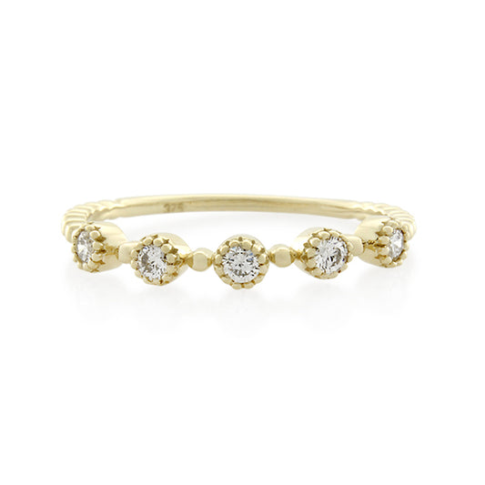 Lab - Grown Diamond Full Cut Ring - 9ct Yellow Gold