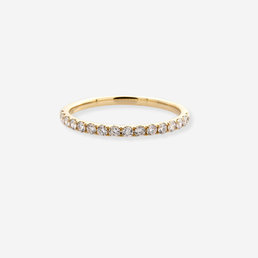 Lab - Grown Diamond Full Cut Cluster Ring - 9ct Yellow Gold