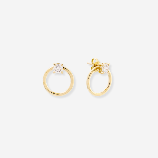 Lab-Grown Diamond Statement Earrings - 9ct Yellow Gold