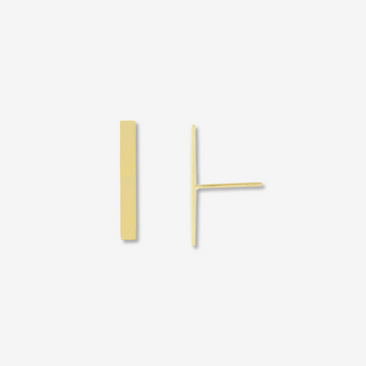 Bar Earring Medium 18ct Yellow Gold