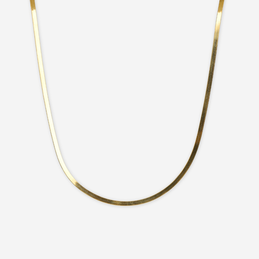 Herringbone Chain 42cm - 18ct Solid Gold