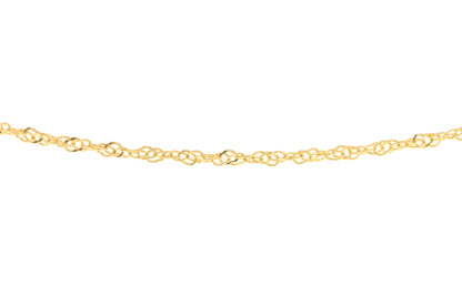 Singapore Chain 40cm - 18ct Solid Gold
